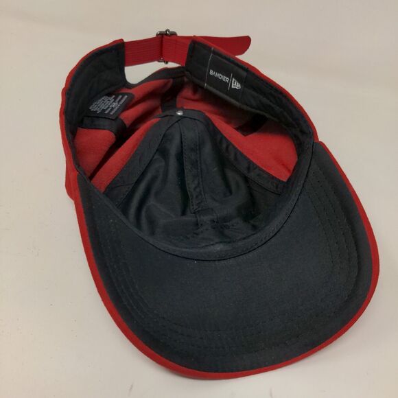 New Era Bandier Men's Slideback Hat Red Adjustable Blank Embroidered Logo - Picture 8 of 10